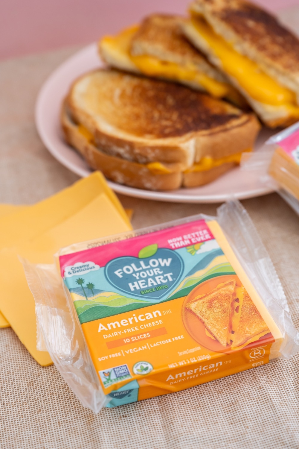 grilled cheese with follow your heart slices