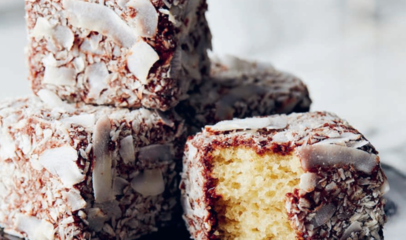 Classic Australian Lamington Cake Squares