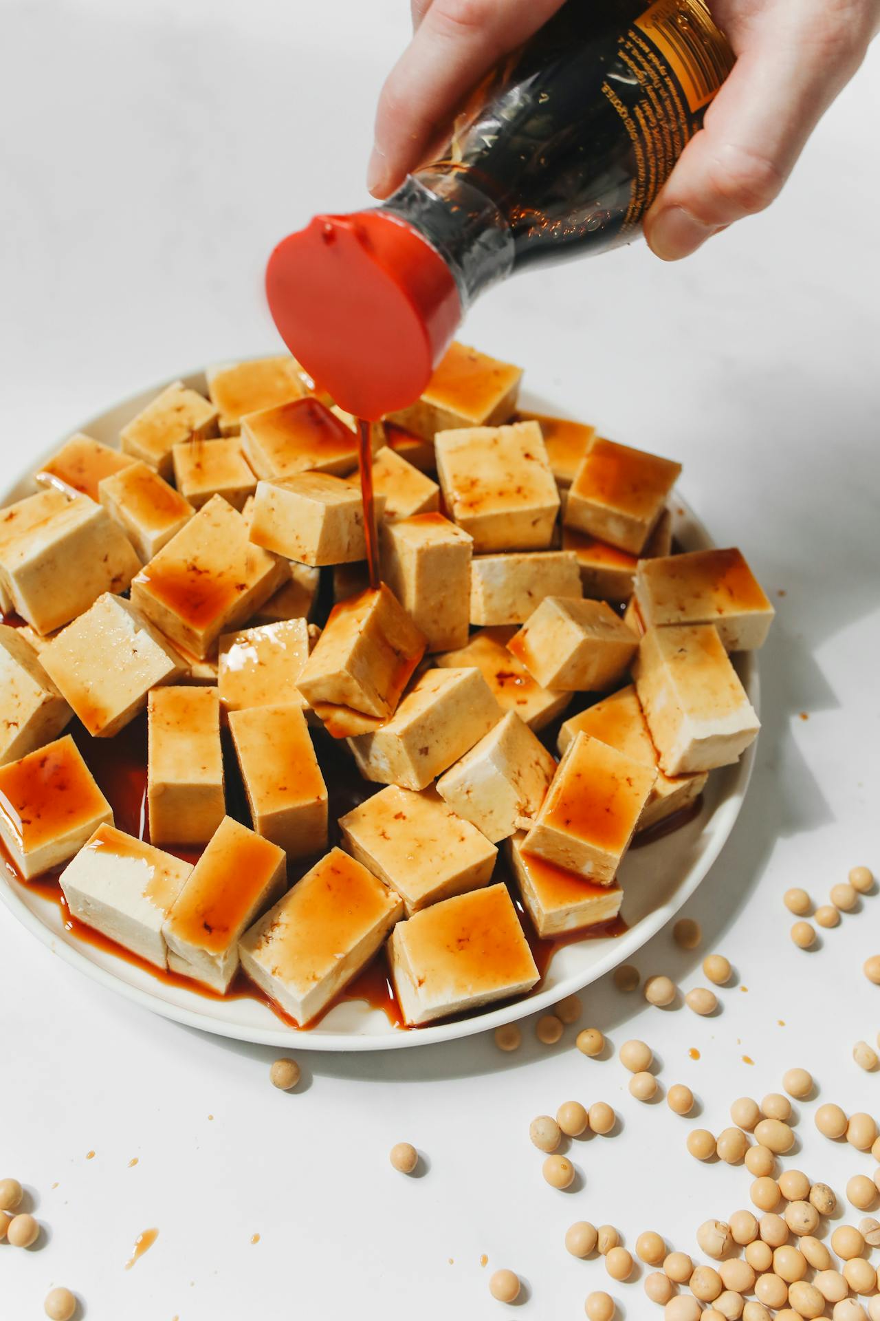 tofu and soy sauce