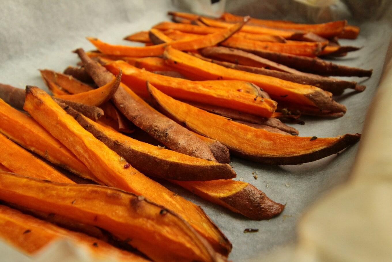 tray of sweet potatoes