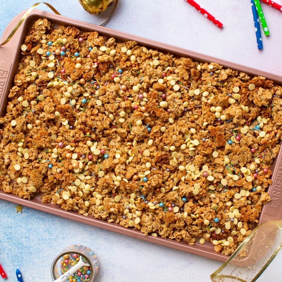Confetti Cake White Chocolate Granola