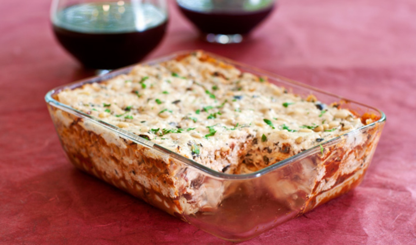 Mile-High, Double-Cheese Vegan Lasagna With Rich Macadamia Ricotta