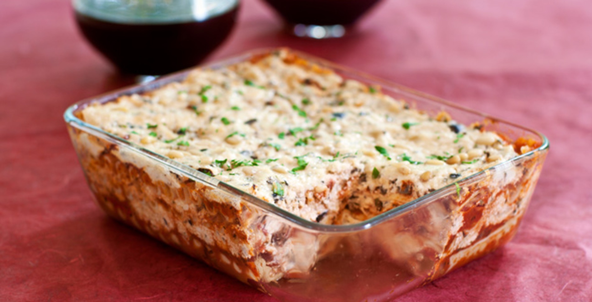 Mile-High, Double-Cheese Vegan Lasagna With Rich Macadamia Ricotta
