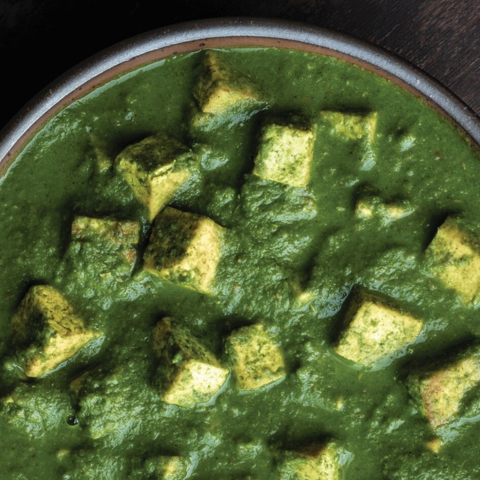 Spicy Spinach Chili Palak Tofu