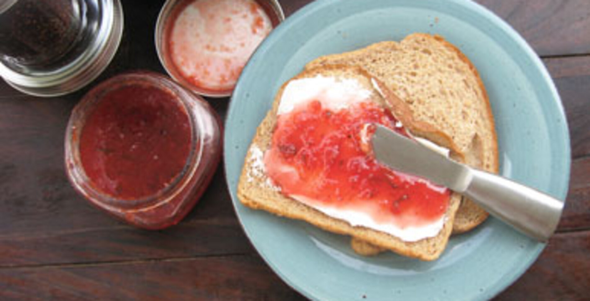 Fresh, Summery Vegan Plum Basil Jam