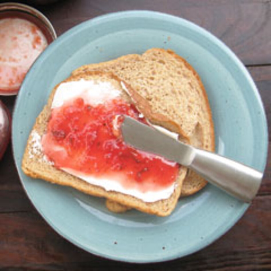 Fresh, Summery Vegan Plum Basil Jam
