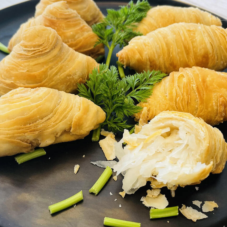Vegan Chinese Turnip Dim Sum Pastry