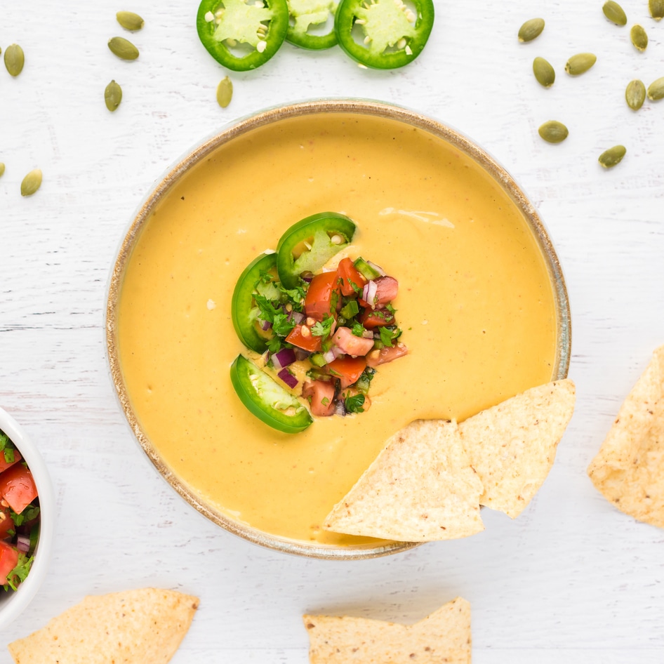 Healthy Vegan Fakeout Queso