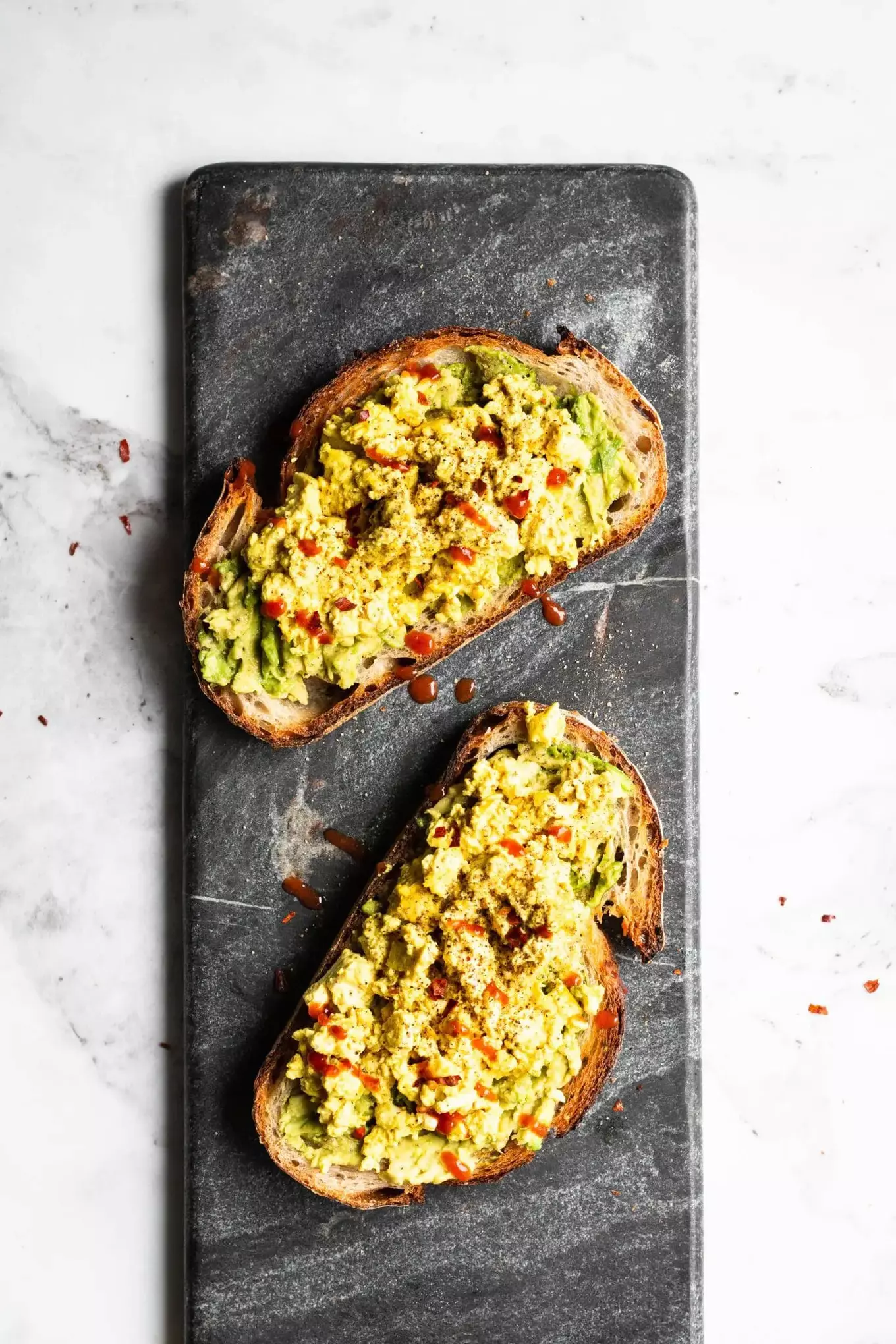 15-Minute Avocado Toast with Tofu Scramble