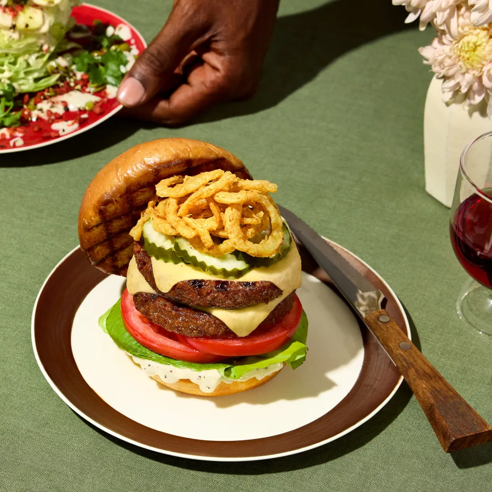 Impossible Foods Grilled Southwest Burgers